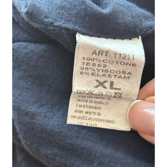 Tempo Paris Blue Palazzo Lounge Pants Womens‎ Size XL Wide Leg Stretch Waist - Picture 8 of 9